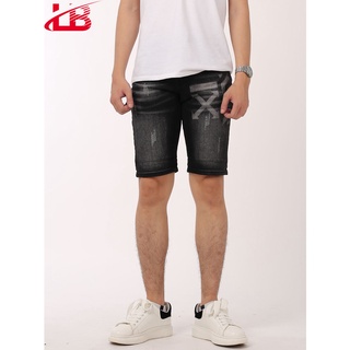 Quần Short Jean Nam Lb  Chất Jean Cotton Co Giãn Tốt,phom Body, Trẻ Trung, Cá Tính Shbbf11-5124