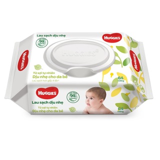 Combo 5 gói khăn ướt huggies 64 tờ không mùi