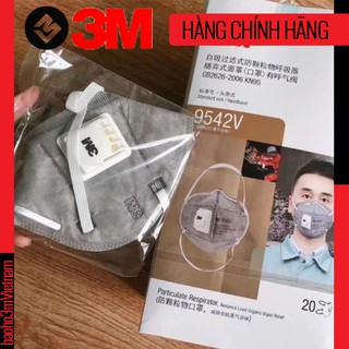 [Một chiếc] Khẩu trang 3M 9542V - Khẩu trang có lớp than hoạt tính đạt chuẩn PM2.5