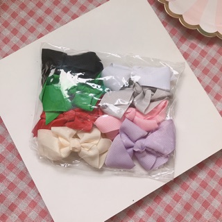 Set 8 Nơ kẹp tóc Hàn Quốc cho bé yêu