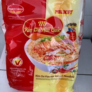 Thùng 30 gói mì Kim chi/Bò cay Hàn Quốc hiệu Miliket