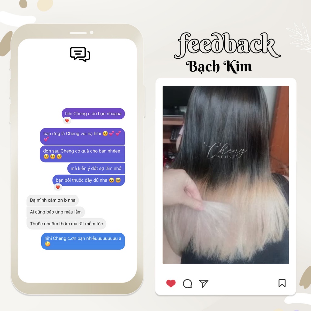 Thuốc Nhuộm Tóc Màu BẠCH KIM cần Tẩy | Chenglovehair, Chenglovehairs