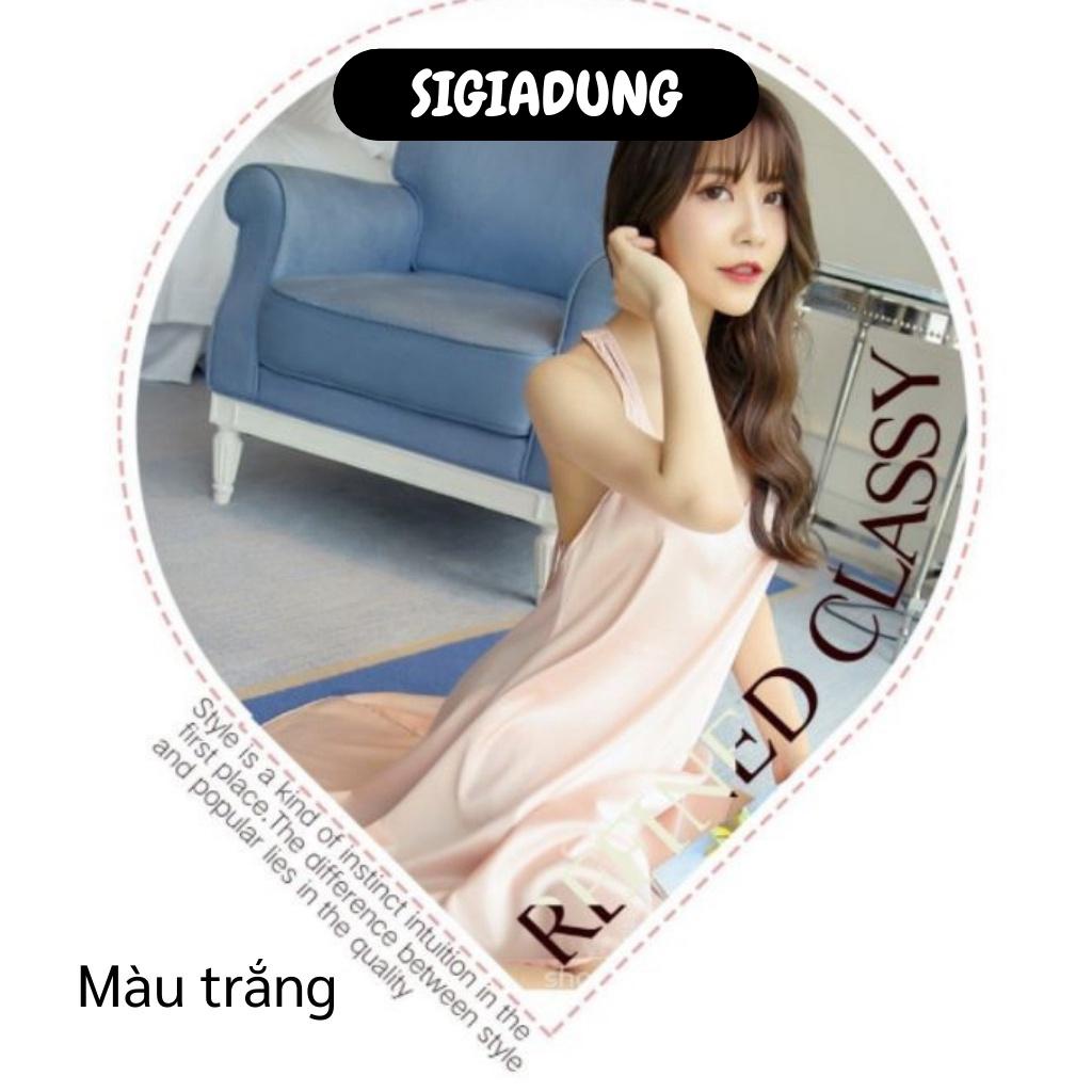 [SGD] Váy Ngủ - Đầm Ngủ Phi Bóng Lưng Dây Cánh Quạt Gợi Cảm, Vải Mát, Mịn 6222