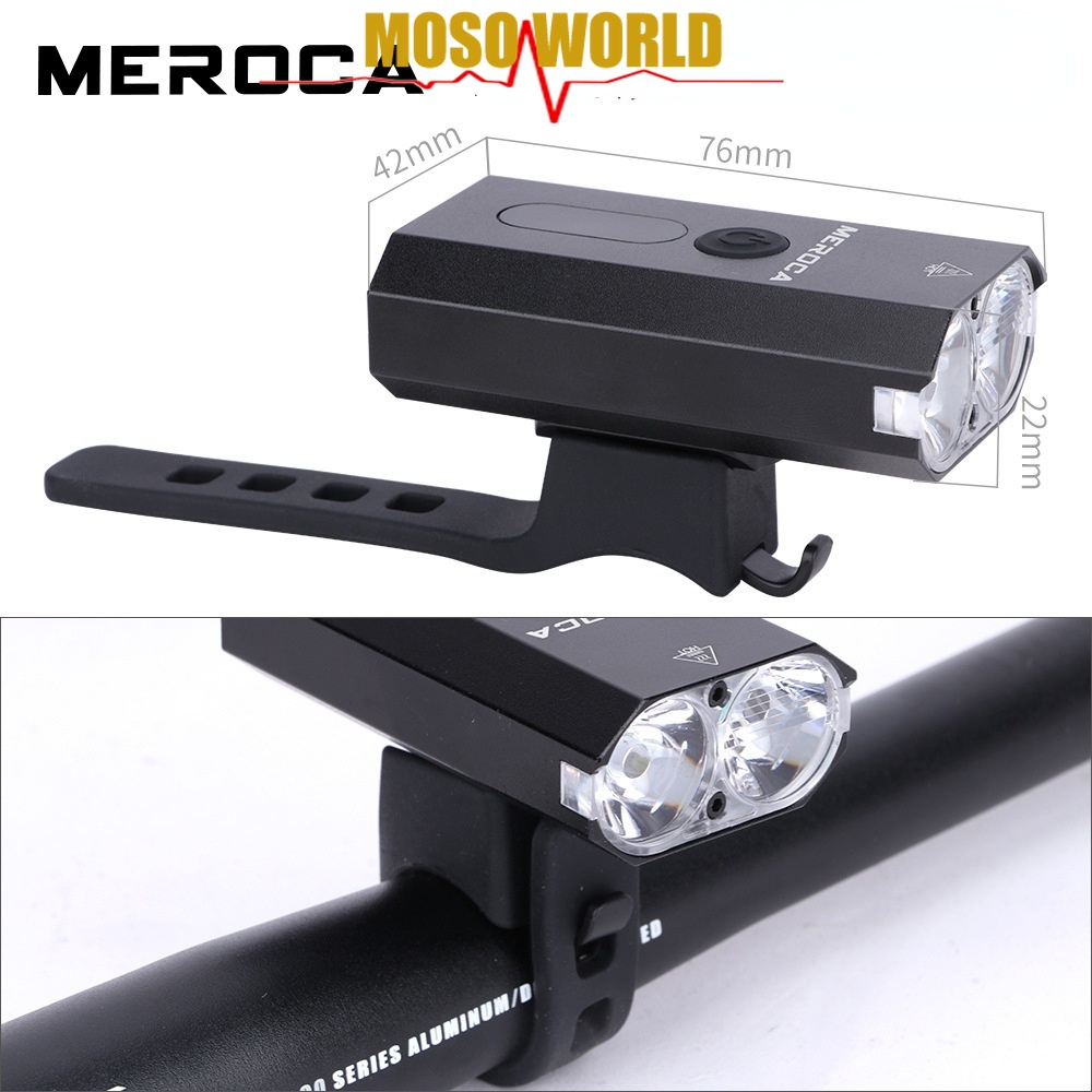 Đèn pha xe đạp MOSOWORLD  QL460-40LM 1500mAh siêu nhẹ chống nước tiện lợi