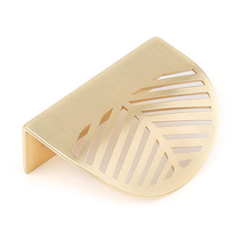 Tay Nắm Ngăn Kéo Tủ Bằng Kim Loại Hình Chiếc Lá Chống Ăn Mòn