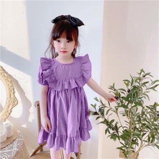 BÁN SỈ VÁY TÍM BÈO CHO BÉ