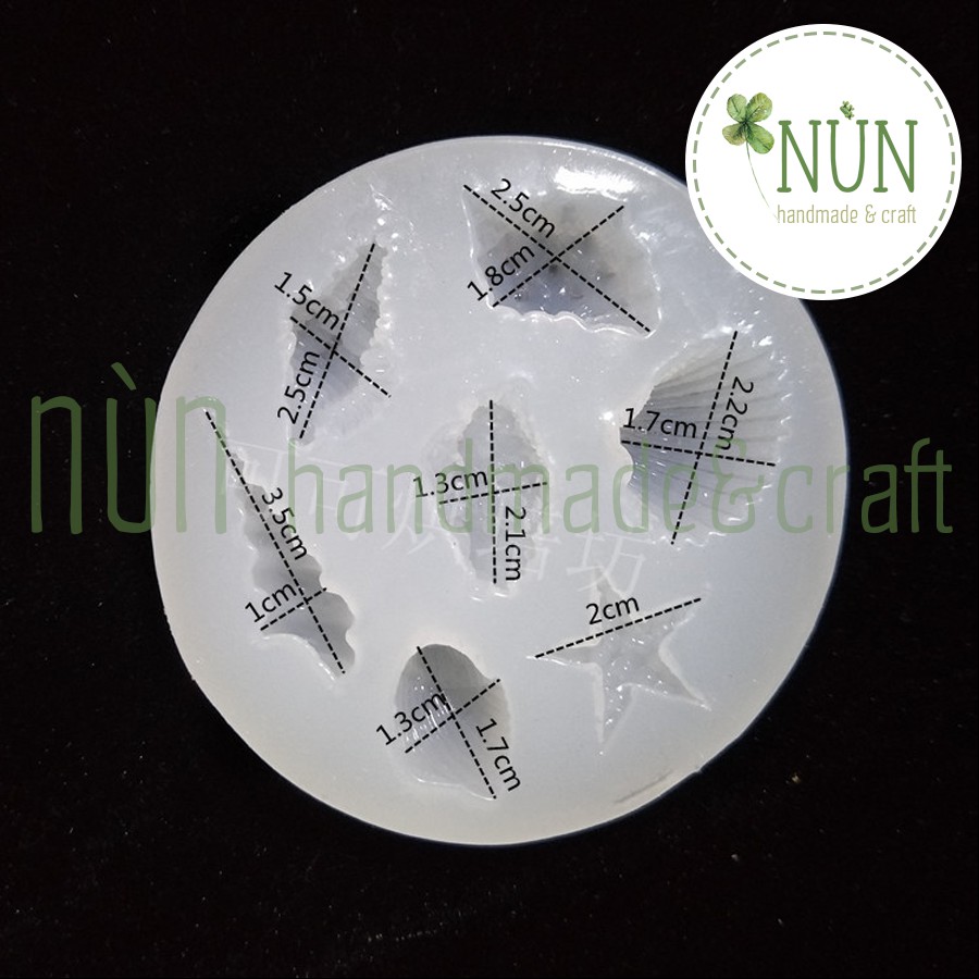 Khuôn Silicon Hình Sao Biển, Vỏ Ốc