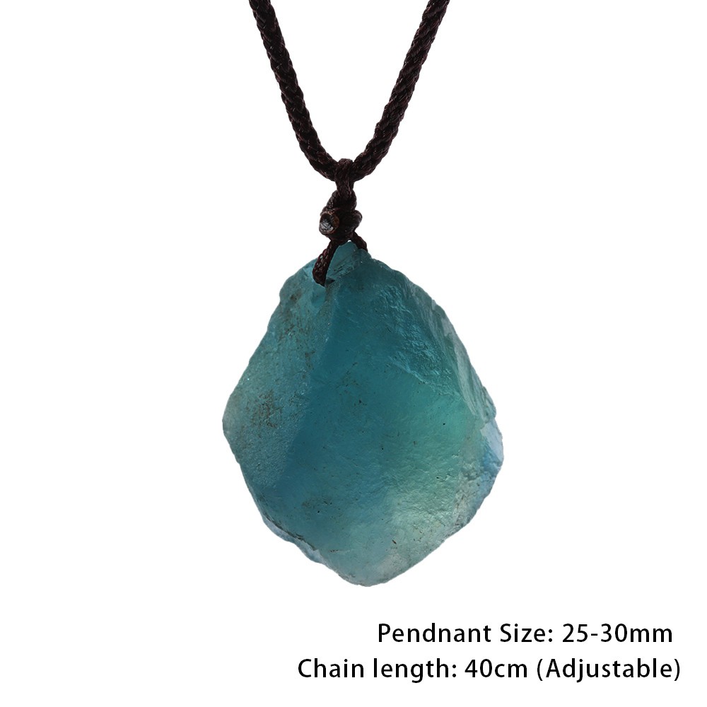 vòng cổ Mặt Đá Fluorite Thời Trang Cho Nữ