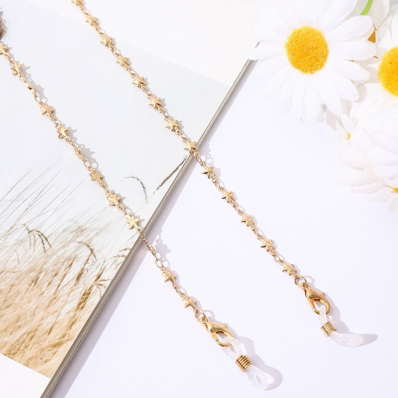 Dây Xích Kim Loại Gắn Mắt Kính Chống Mất 2 Trong 1