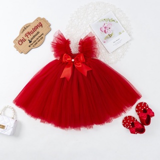 Đầm cánh tiên đỏ🍓Váy tutu cánh tiên đỏ🍓