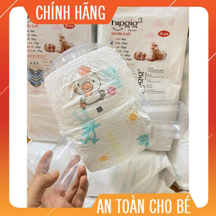 [Hàng Loại 1] Tã/Bỉm Quần HIPGIG Không Bo Mông, Chất Giấy Mềm Mịn, Thấm Hút Tốt - Size L đến 3XL