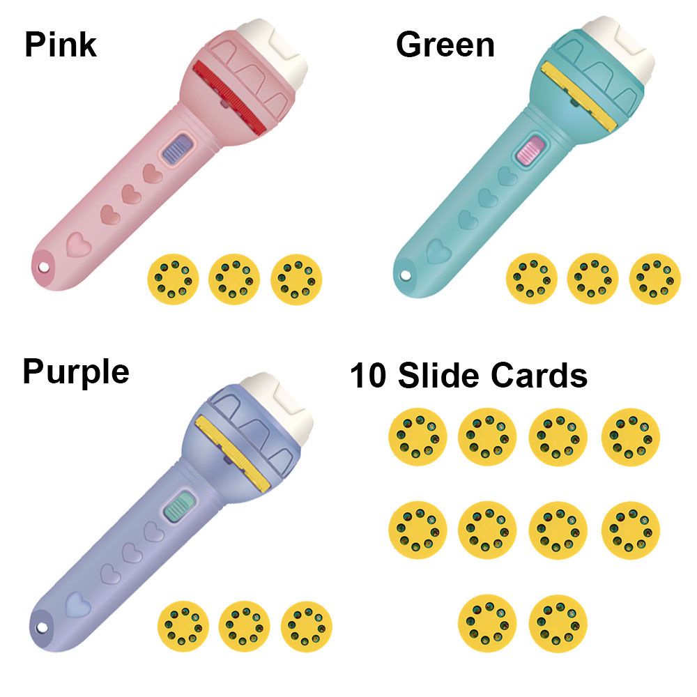 Đồ chơi đèn pin chiếu hình hoạt hình cho bé