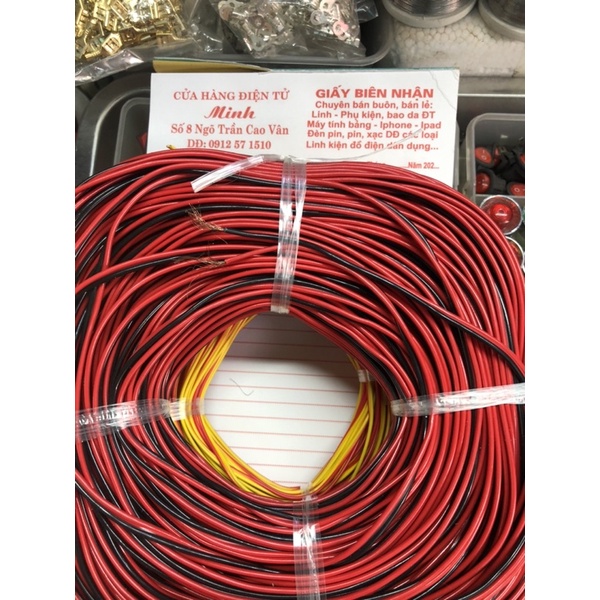 Dây loa đỏ đen  cuộn 90m