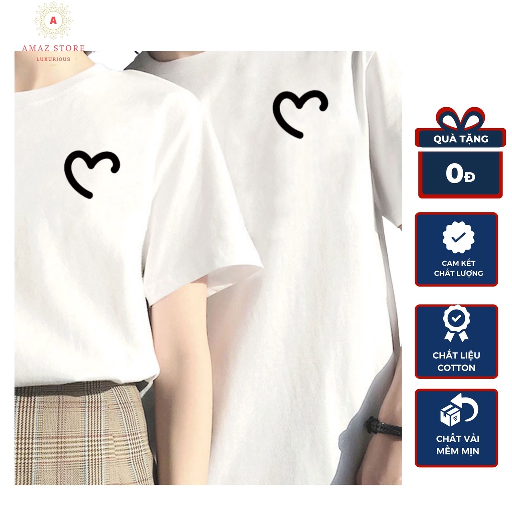 Áo cặp đôi nam nữ mùa hè , áo phông cotton mềm mịn và rất mát AM17