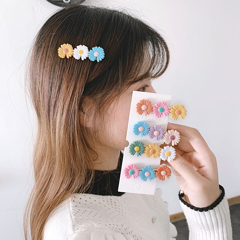 Kẹp Tóc Hình Hoa Cúc Thiết Kế Đơn Giản Thời Trang B868
