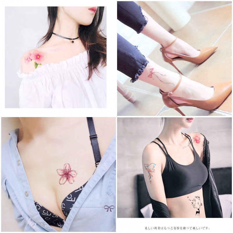 Set 50 Hình Xăm Dán Trang Trí Tạm Thời