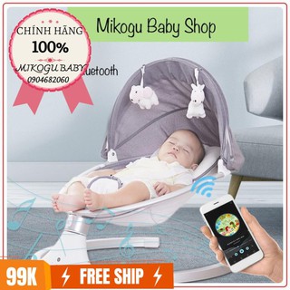 [RẺ VÔ ĐỊCH]Ghế nôi rung điện cho bé sơ sinh cao cấp❤️️giúp bé ngủ ngoan❤️️ kết nối bluetooth❤️️điều khiển từ xa yennhi