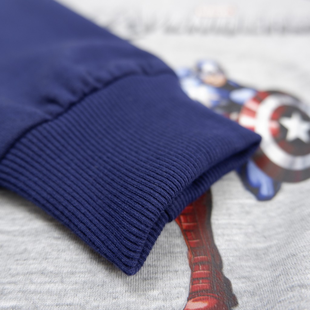 Bộ phông bé trai Icotton hình siêu anh hùng Đội trưởng mỹ Captain america