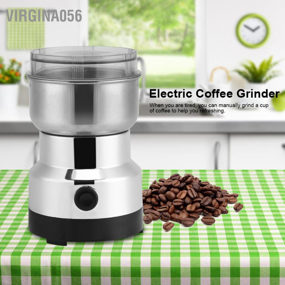 Virgina056 220V Electric Stainless Steel Grinding Coffee Bean Milling Machine Home Office HM-8300