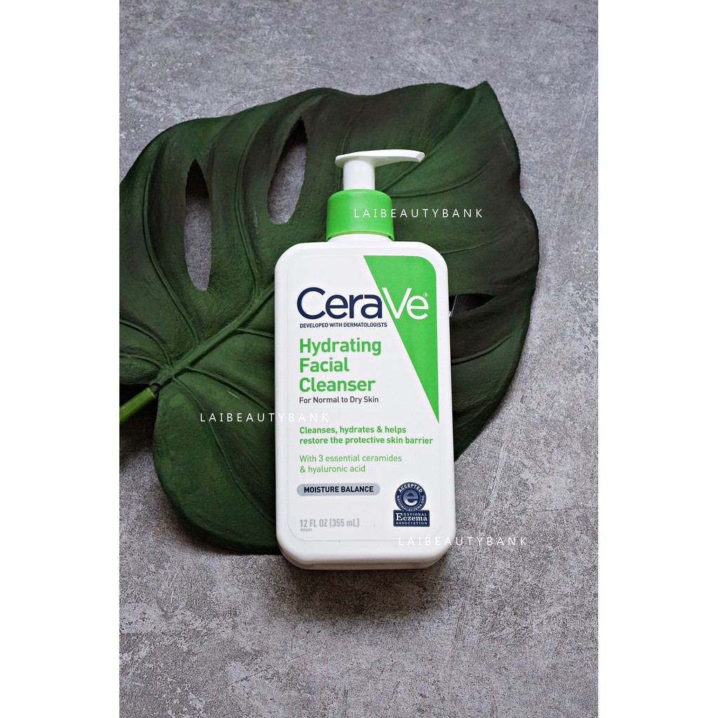 [Size 355ml] SRM cho da khô/da thường CeraVe Hydrating Cleanser