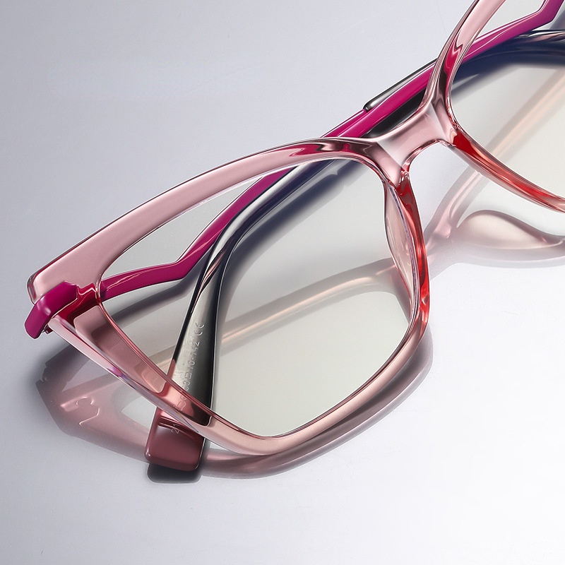 (JIUERBA) Kính Mát Mắt Mèo Chống Ánh Sáng Xanh Thời Trang Phương Tây