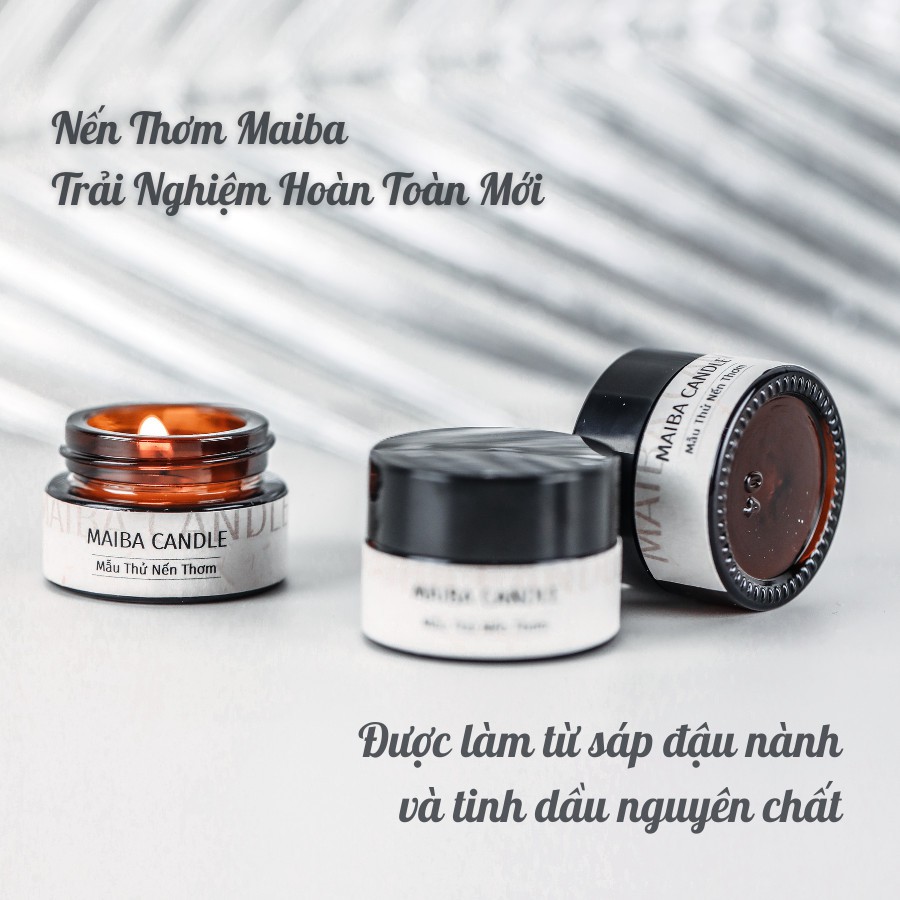 Sẵn 10 Mùi Nến Thơm Mẫu Thử Mini MAIBA Thiên Nhiên Khử Mùi Phòng Loại Nhỏ Bản Dùng Thử NMN