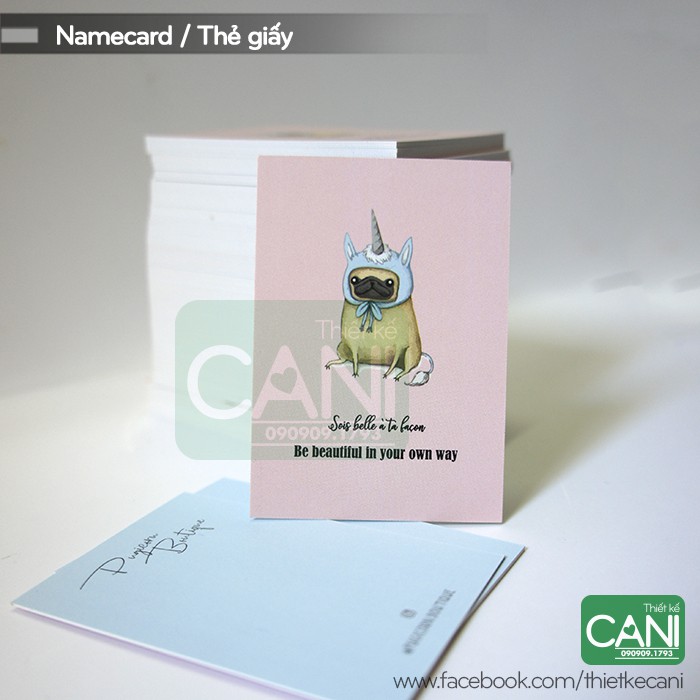 500c In Namecard theo yêu cầu Thẻ tích điểm Thẻ giấy Voucher Card Thank you Phiếu Liệu trình In Nailbox