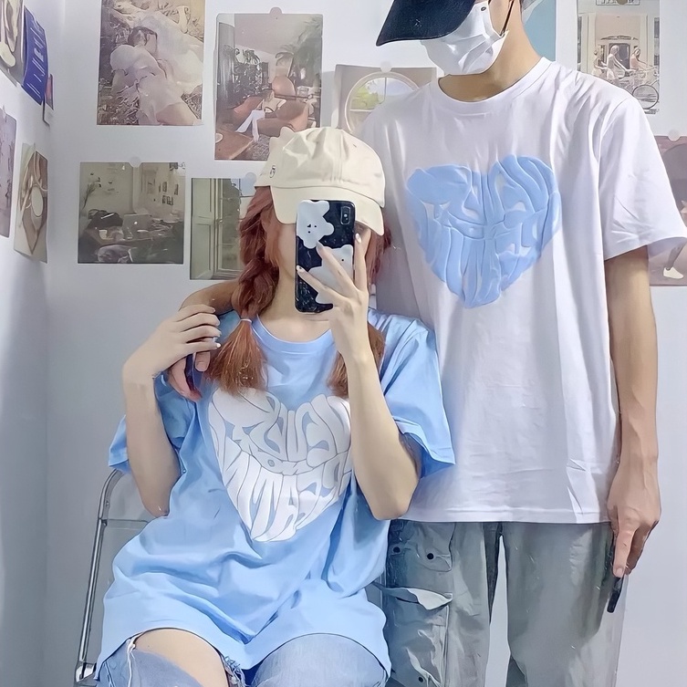 Áo thun tay lỡ Unisex TRÁI TIM Make It Rain VN, Áo Phông Nam Nữ Form Rộng, có hình ảnh video thật A53 | WebRaoVat - webraovat.net.vn