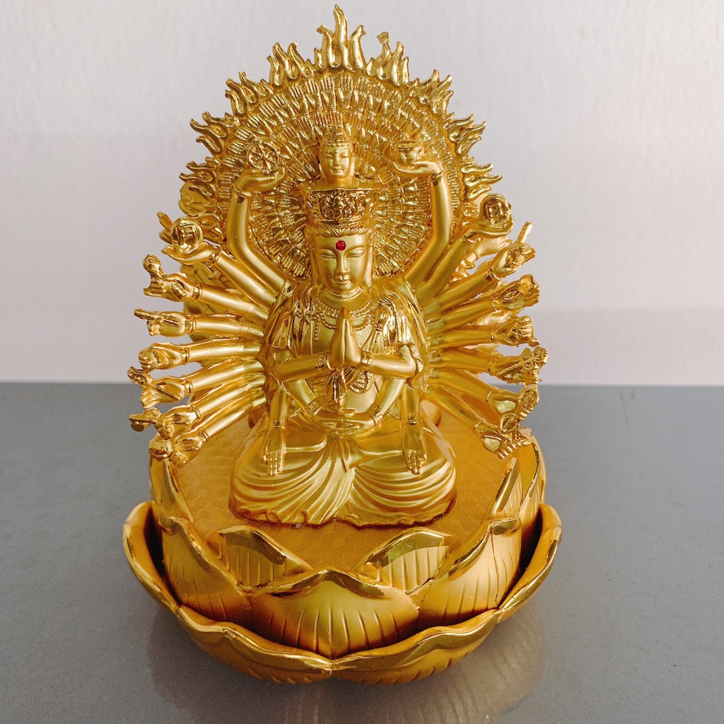 Nước hoa xe hơi tượng Phật Bà Quan Âm-để ô tô, bàn làm việc