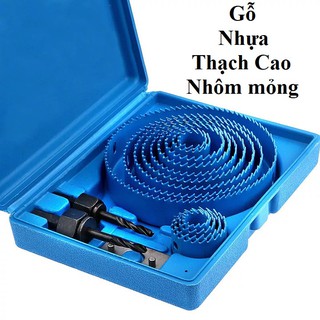 Bộ mũi khoét lỗ 16 chi tiết loại tốt khoét lỗ đèn khoét gỗ
