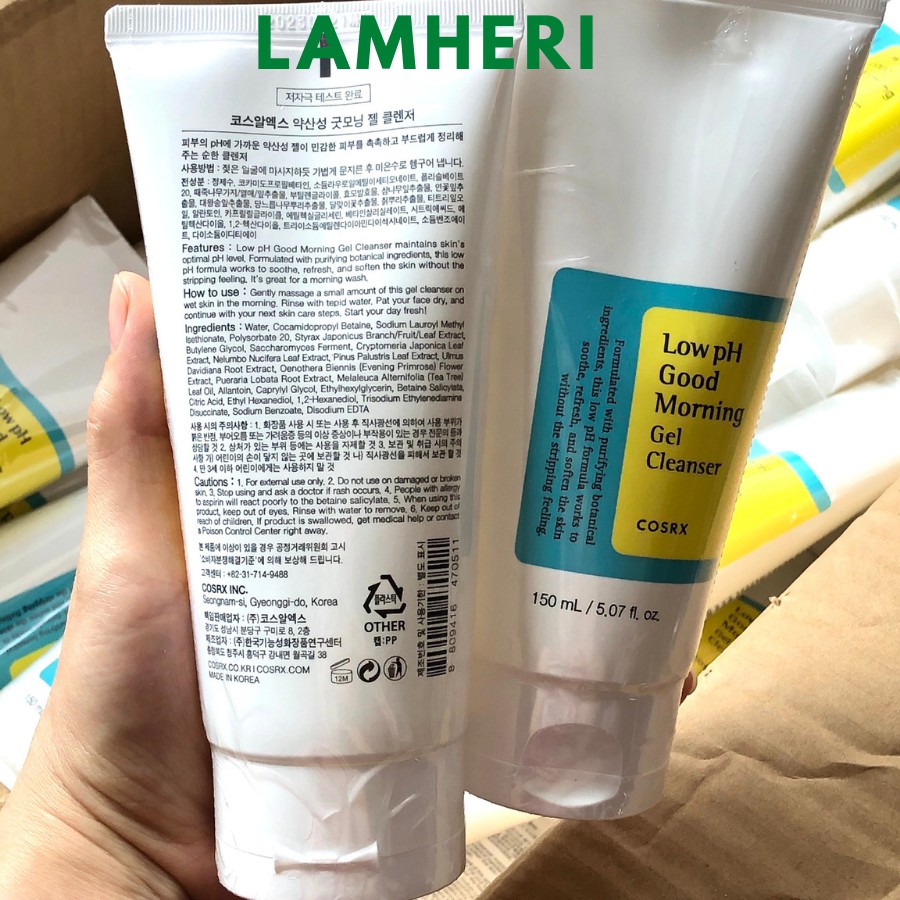 Sữa Rửa Mặt Cosrx Low pH Good Morning Gel Cleanser 150ml | BigBuy360 - bigbuy360.vn
