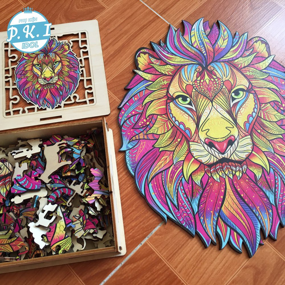 Bộ Xếp Hình PUZZLE  – Hình Con Sư Tử Kỳ Diệu