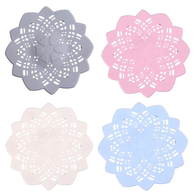 Set 3 Miếng Lọc Rác Bồn Rửa Chén / Cống Thoát Nước Nhà Tắm Bằng TPR Mềm Mại