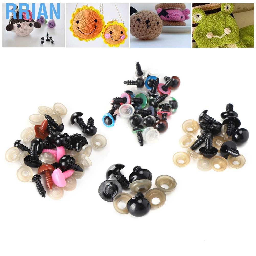 Rrian Eyes Noses Washers Doll Plush Toy Teddy Bear Plastic DIY Safety Material Kit