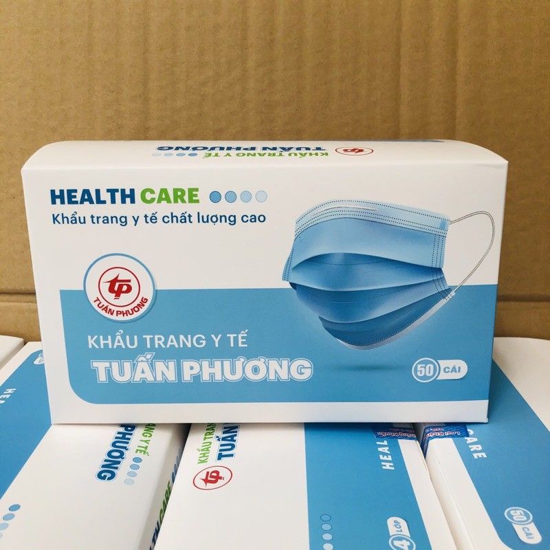 [SIÊU HOT]khẩu trang y tế kháng khuẩn 4 lớp dày dặn hàng công ty có đủ giấy tờ(1hộp/50cái)