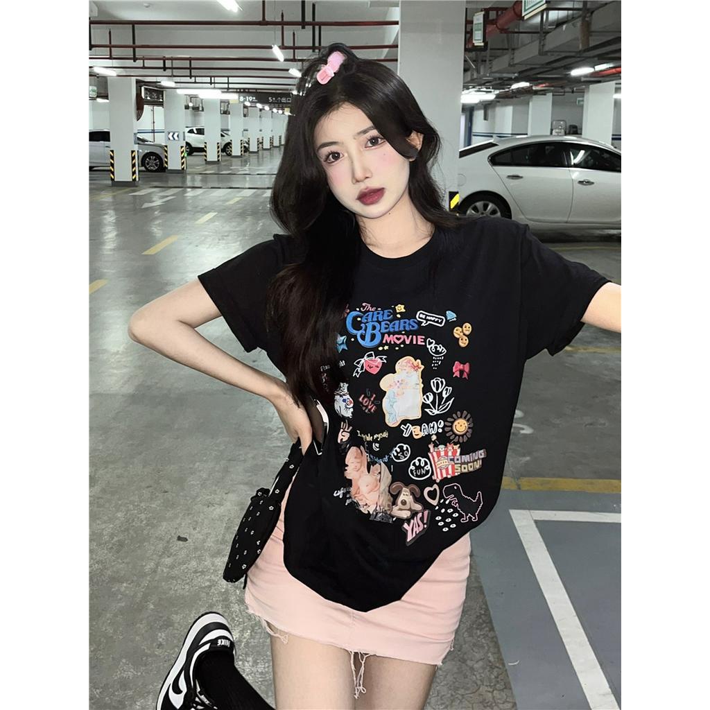 Áo Thun Ngắn Tay In Họa Tiết Thời Trang Mùa Hè 51287