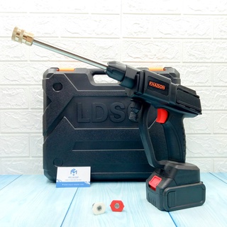 Máy xịt rửa đa năng rửa xe dùng pin khaison - nghề mộc