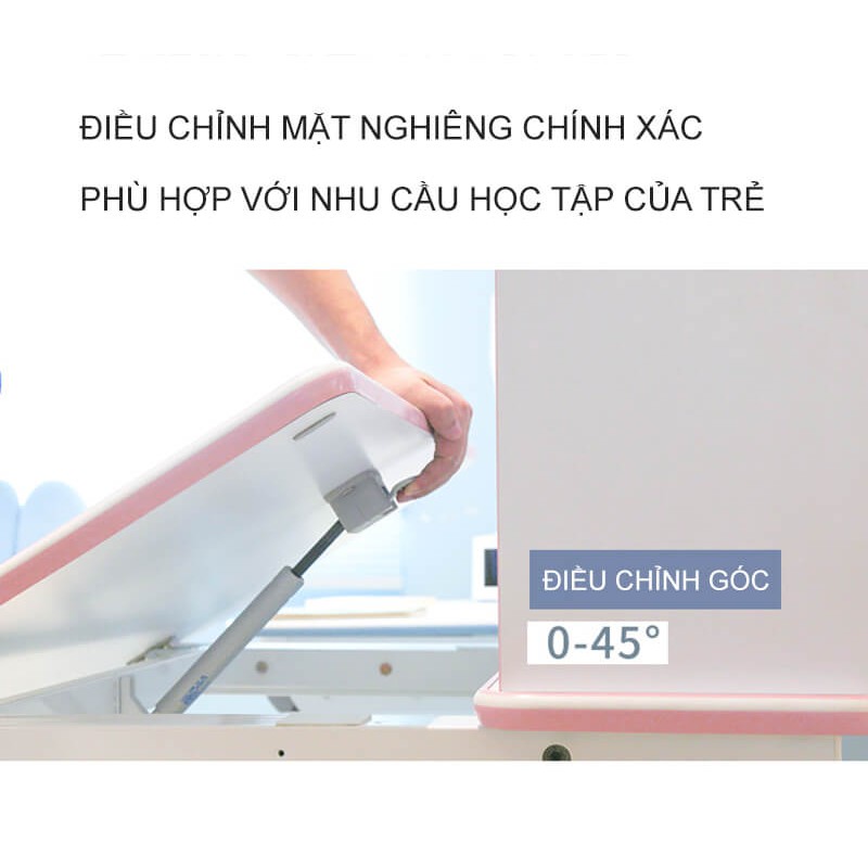 Bàn học sinh chống gù chống cận BSUC mã DRZ-71000  xuất khẩu châu Âu cao cấp, thế hệ mới nhất 2020
