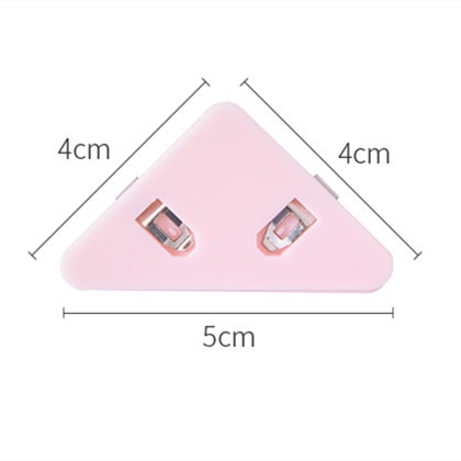 Kẹp giấy hình tam giác bằng nhựa trong suốt thiết kế dễ thương