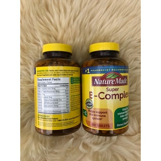 Viên uống bổ sung vitamin nhóm b - super b complex nature made 460 viên