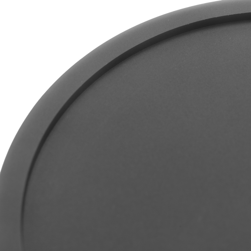 Bộ 8 Đế Lót Ly Hình Tròn Màu Đen Bằng Silicone Mềm Chống Trượt