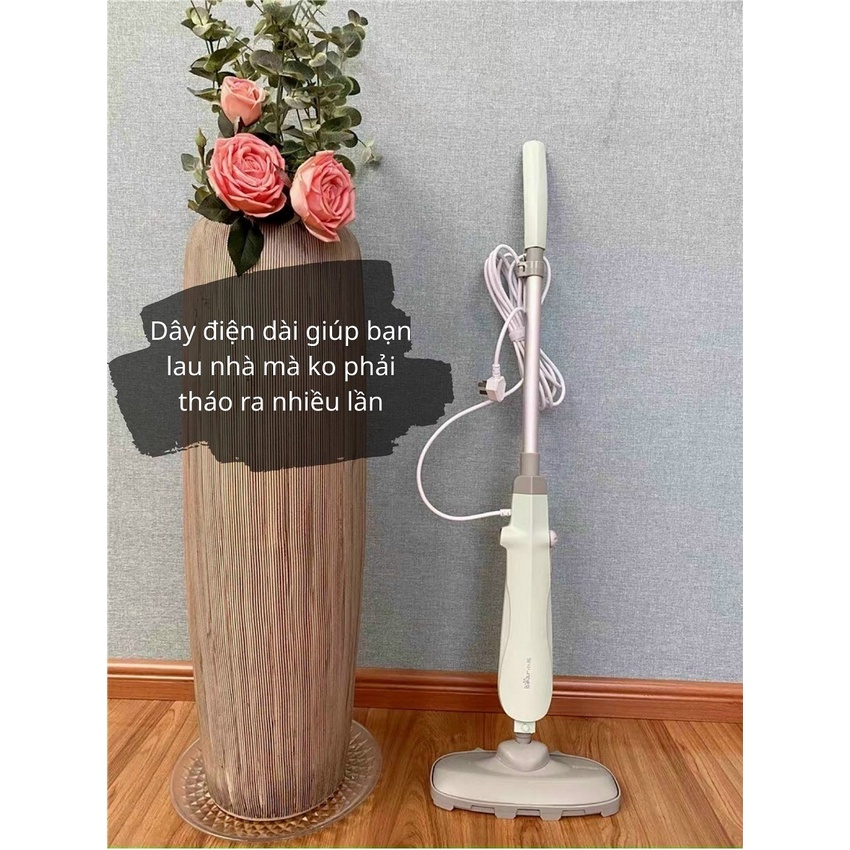 Cây lau nhà bằng hơi nước nóng cao cấp Bear ⚡FreeShip⚡ tiêu diệt 99% vi khuẩn sàn nhà khô bóng nhanh chóng tiện lợi