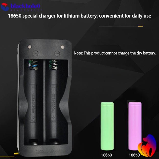 Bộ Sạc Pin Lithium Thông Minh Hai Khe Pin 18650 Có Dây Cáp