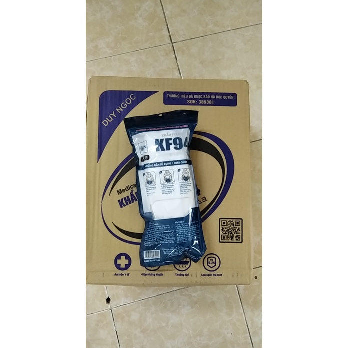 Túi 10 cái - Khẩu trang KF94 Duy Ngọc , Khẩu trang y tế 4 lớp dày dặn, Tiêu chuẩn Hàn Quốc (MB.K017B)