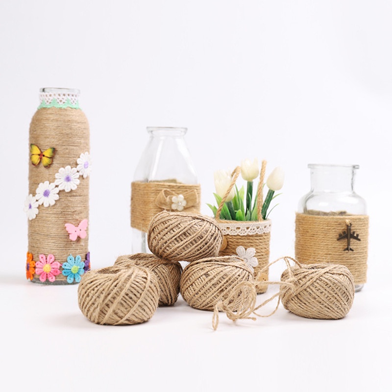 Cuộn Dây Đay 100m Dùng Trang Trí Tiệc Cưới / Giáng Sinh Dễ Thương