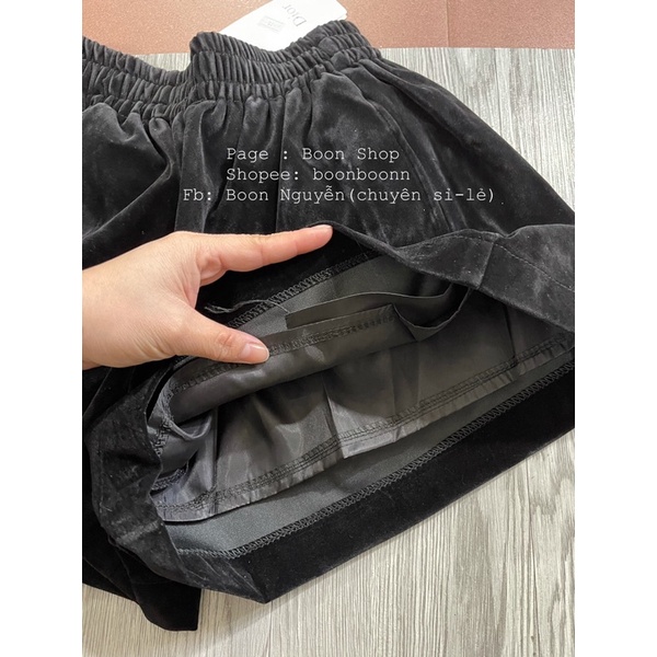QUẦN SHORT PHỒNG NHUNG CẠP CHUN MS15572