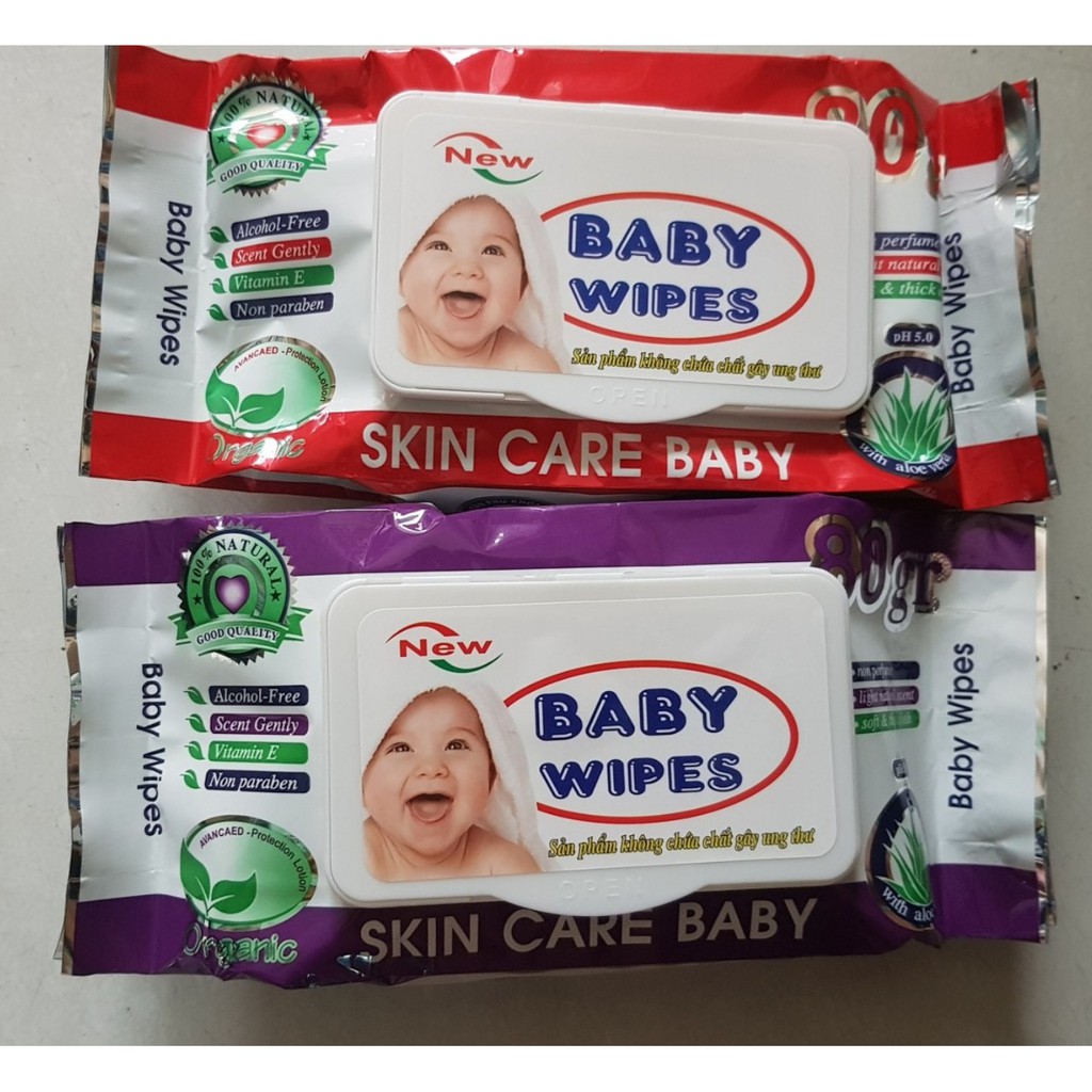 BỊCH GIẤY ƯỚT BABY SIRI  80 GR