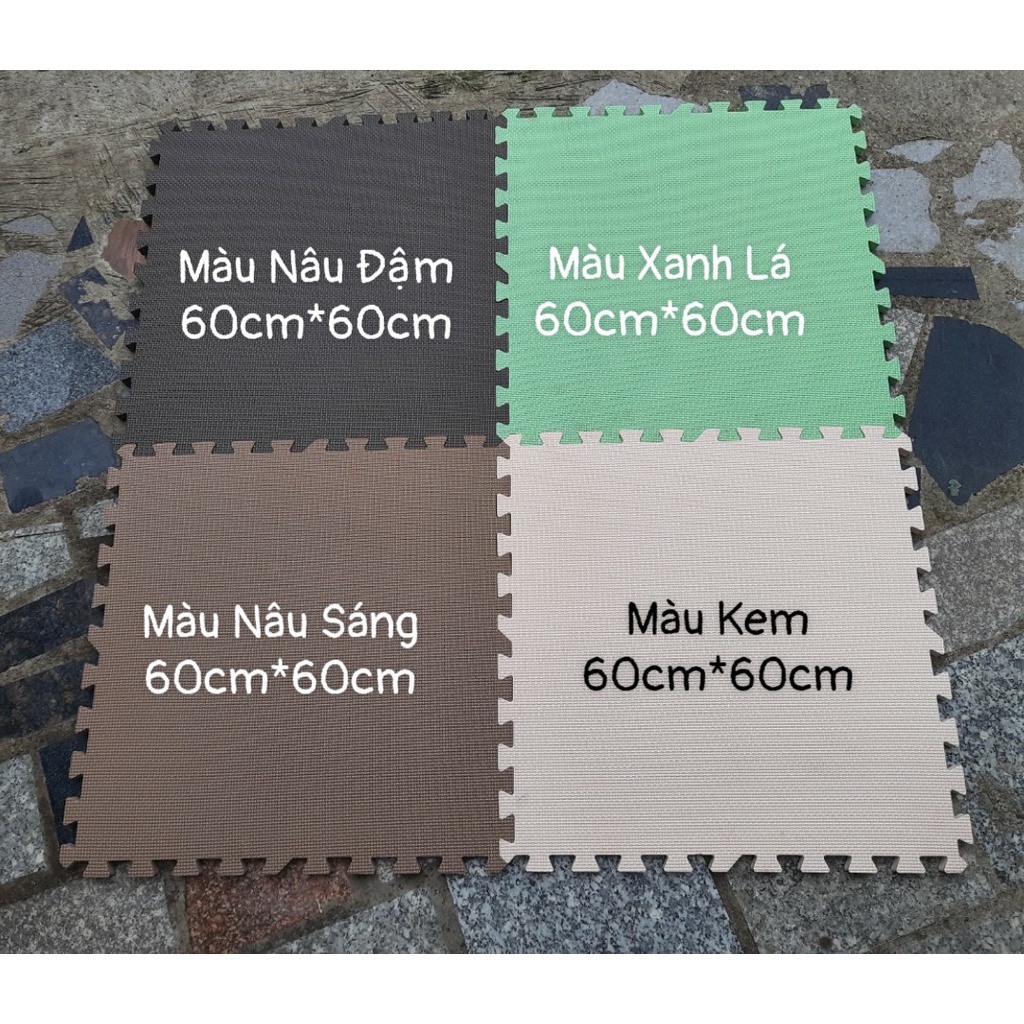 THẢM XỐP LÓT SÀN DÀY 2cm, 2.5cm. KÍCH THƯỚC 58cm, 60cm, 62cm