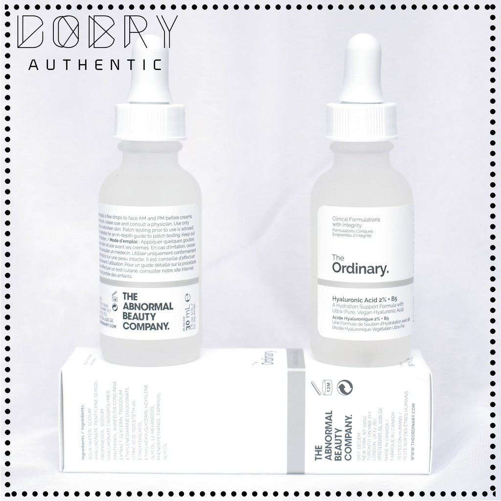 The Ordinary Hyaluronic Acid 2% + B5 30ml - Tinh Chất Dưỡng Ẩm Phục Hồi