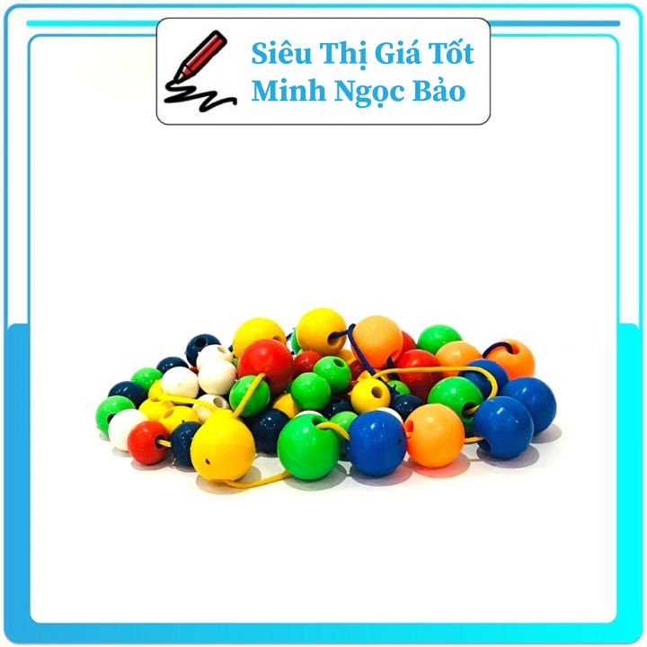 Gói Xâu Hạt Tròn To Và Bé Luyện Tính Kiên Nhẫn, Tỉ Mỉ, Rèn Luyện Tính Nhẫn Nại Cho Bé